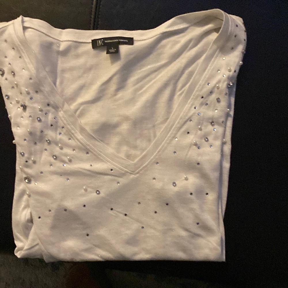 INC sparkly tee
